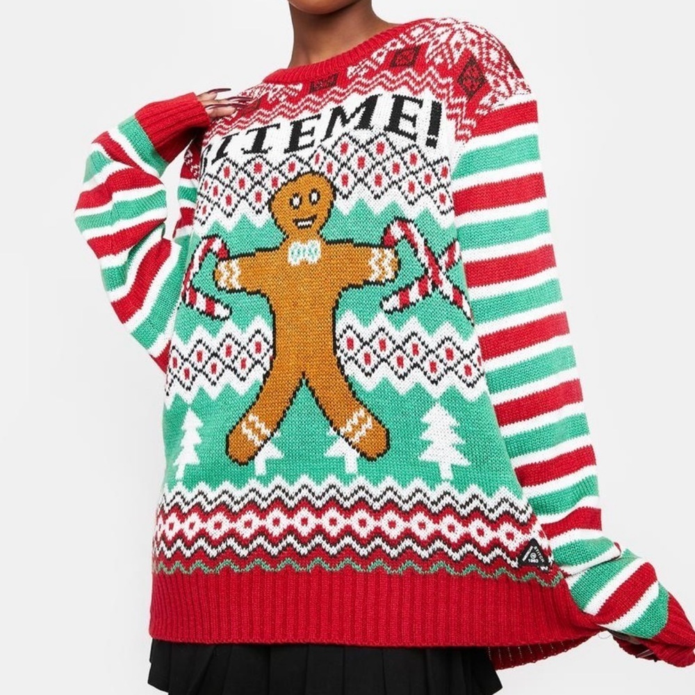 NWOT American Stitch Festive Red and Green Sweater Sz XL